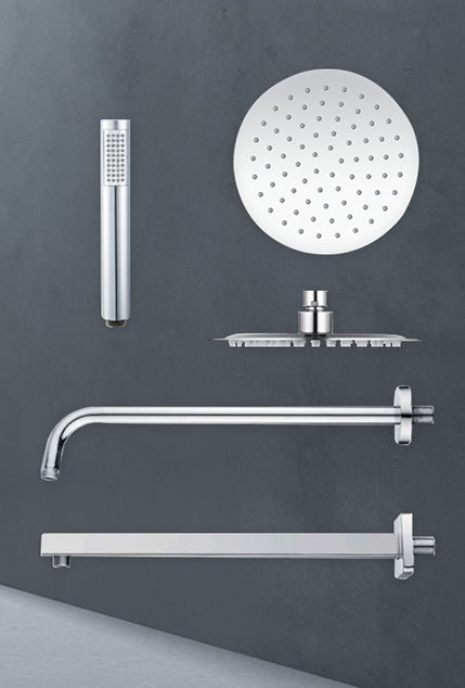 shower column with mixer